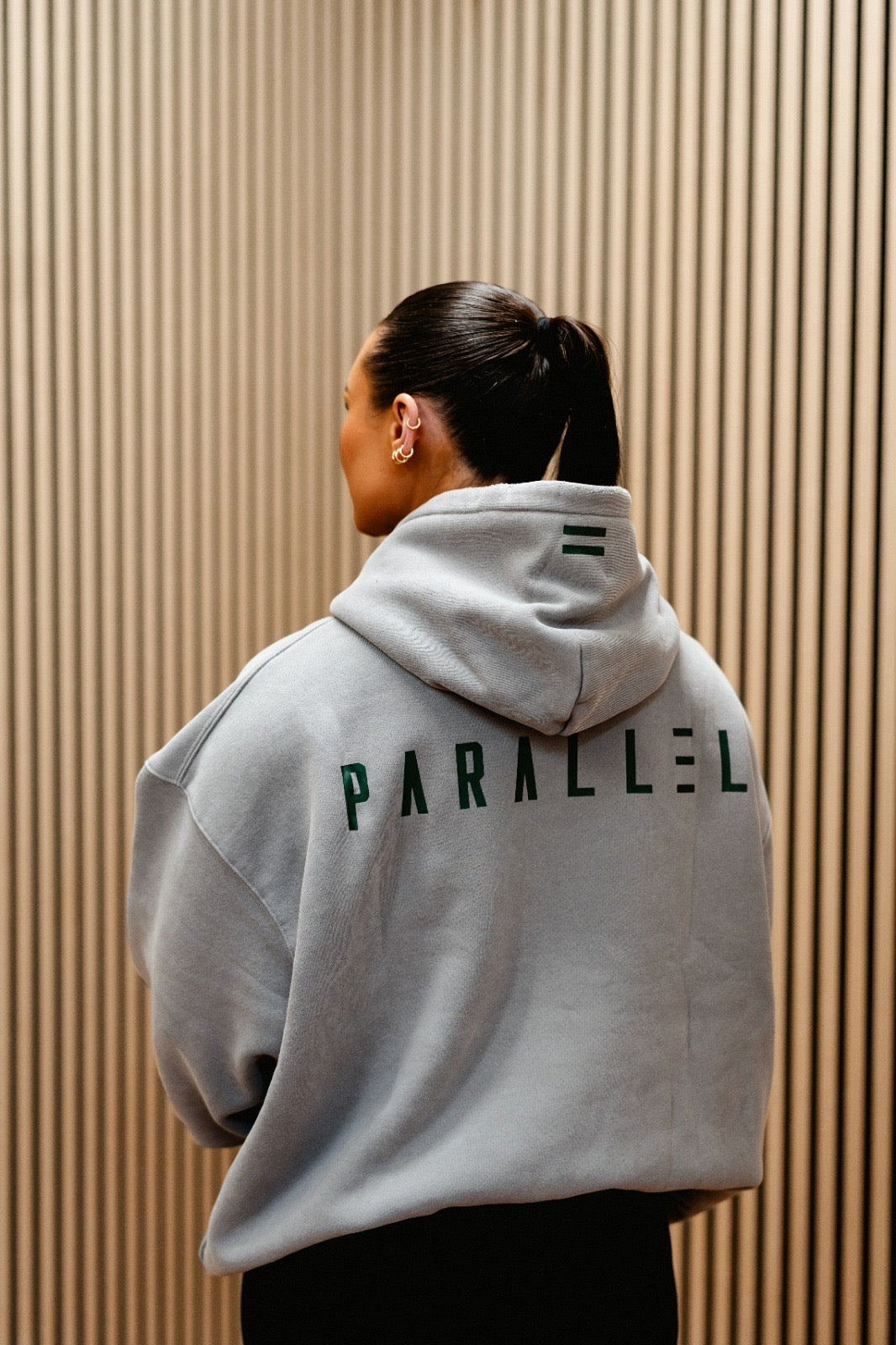 Stone Boxy Hoodie