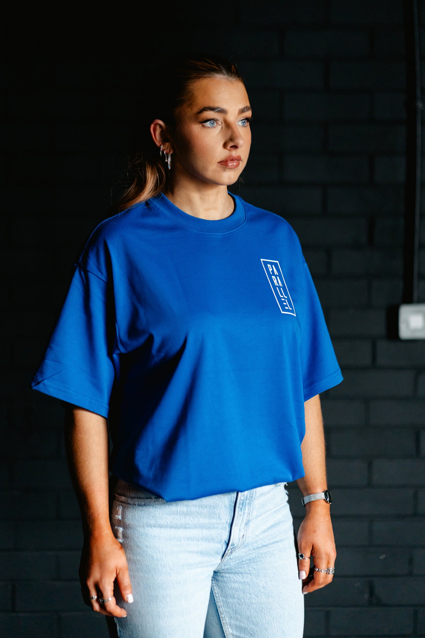 Cobalt Oversized Logo T-shirt