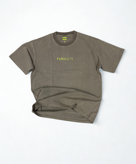 Oversized Acid Wash T-Shirt - Dust Grey