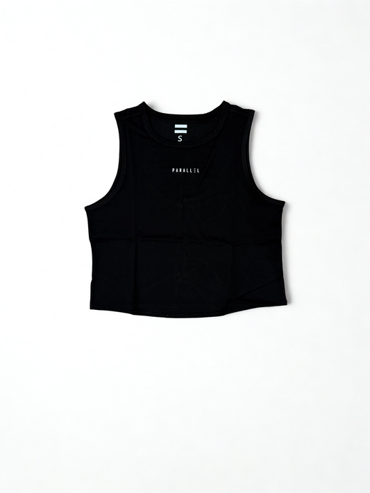 Ladies black Cropped Tank