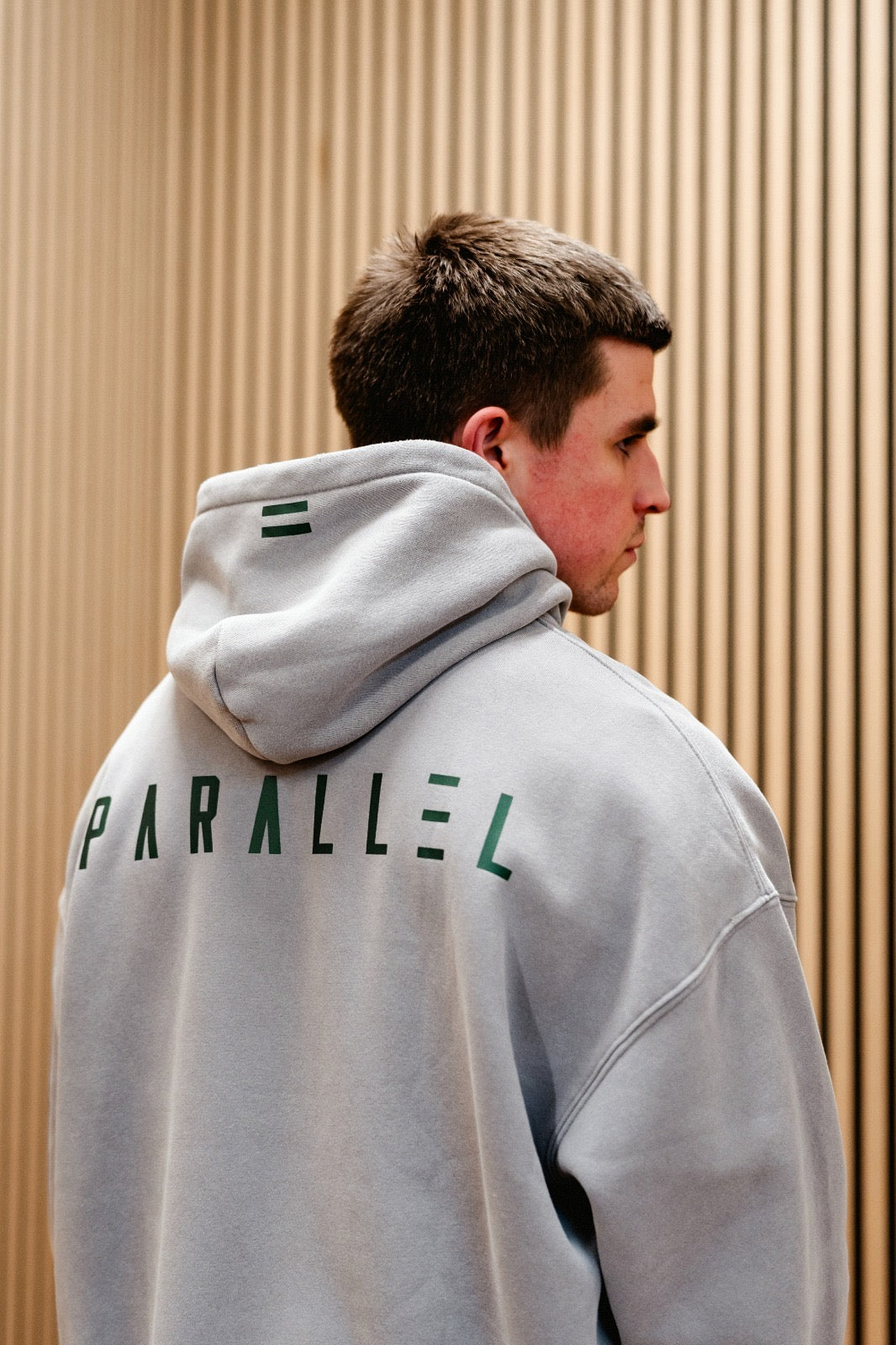 Stone Boxy Hoodie