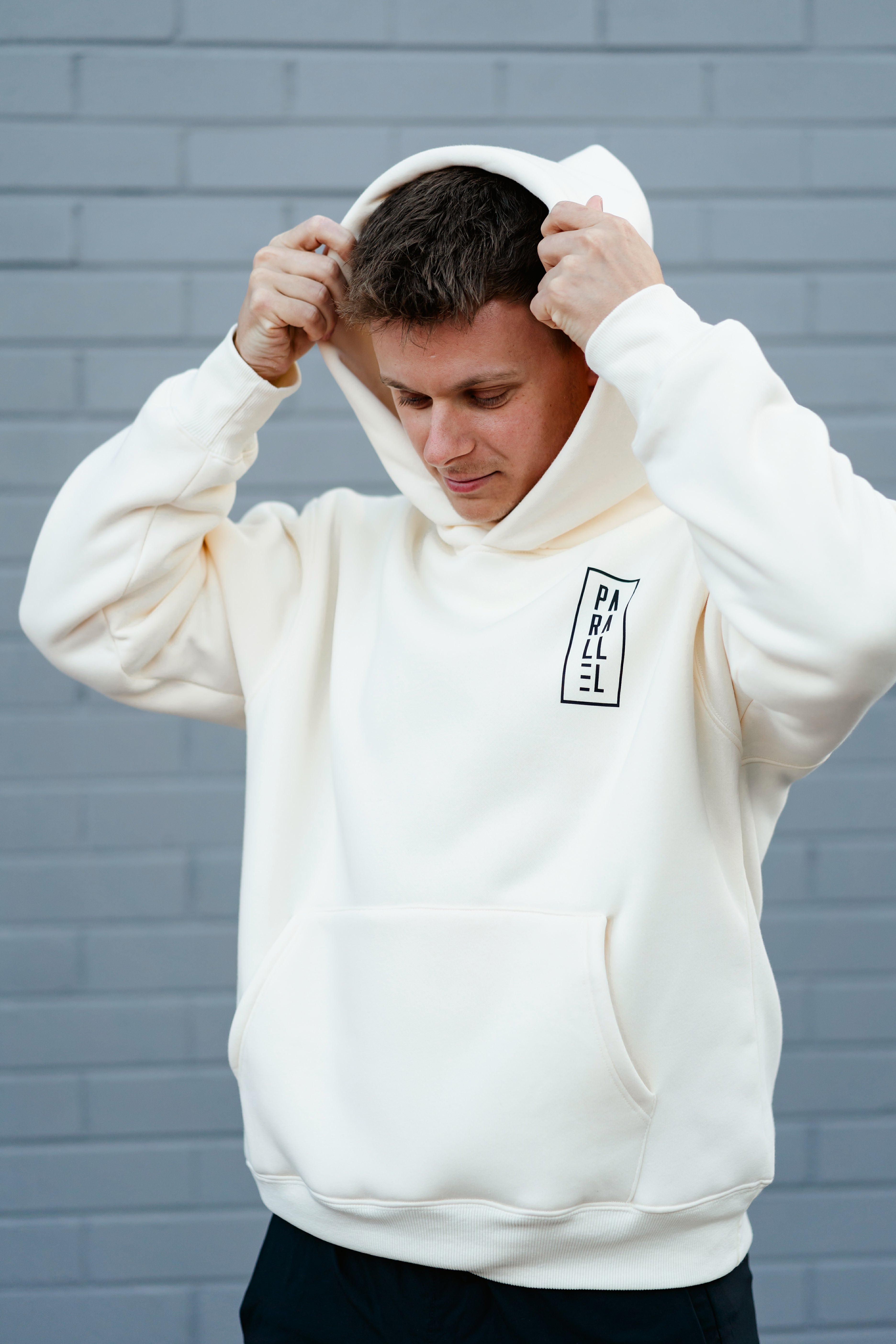 Unisex Off White Oversized Hoodie PARALLEL