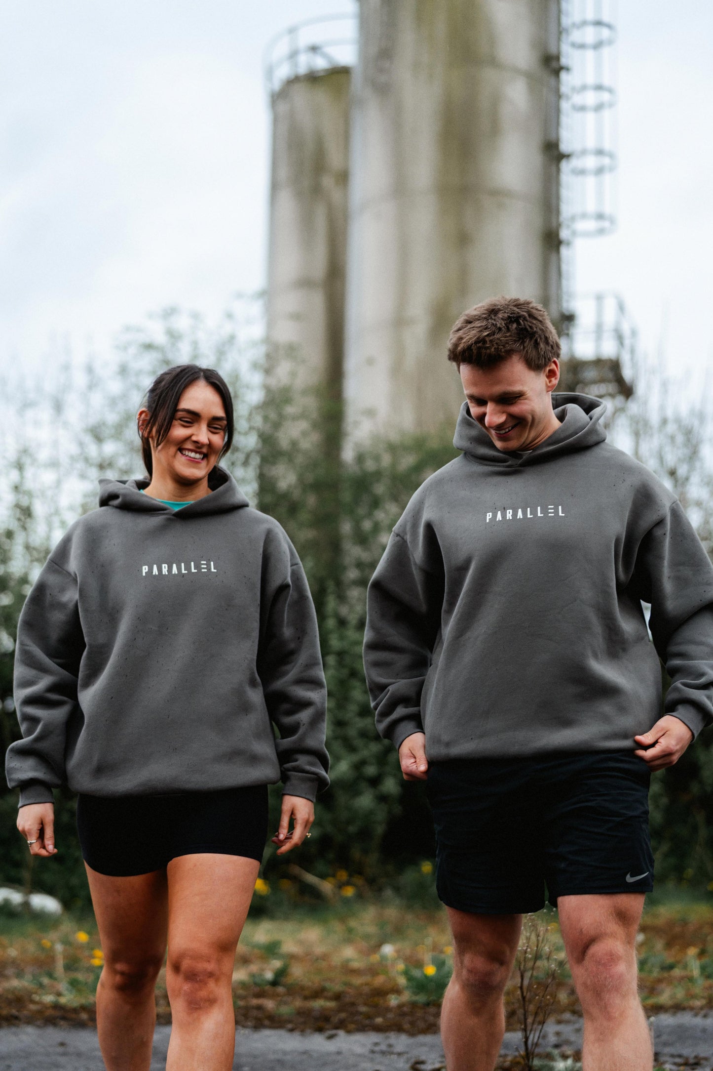 Branded Hoodie - Grey