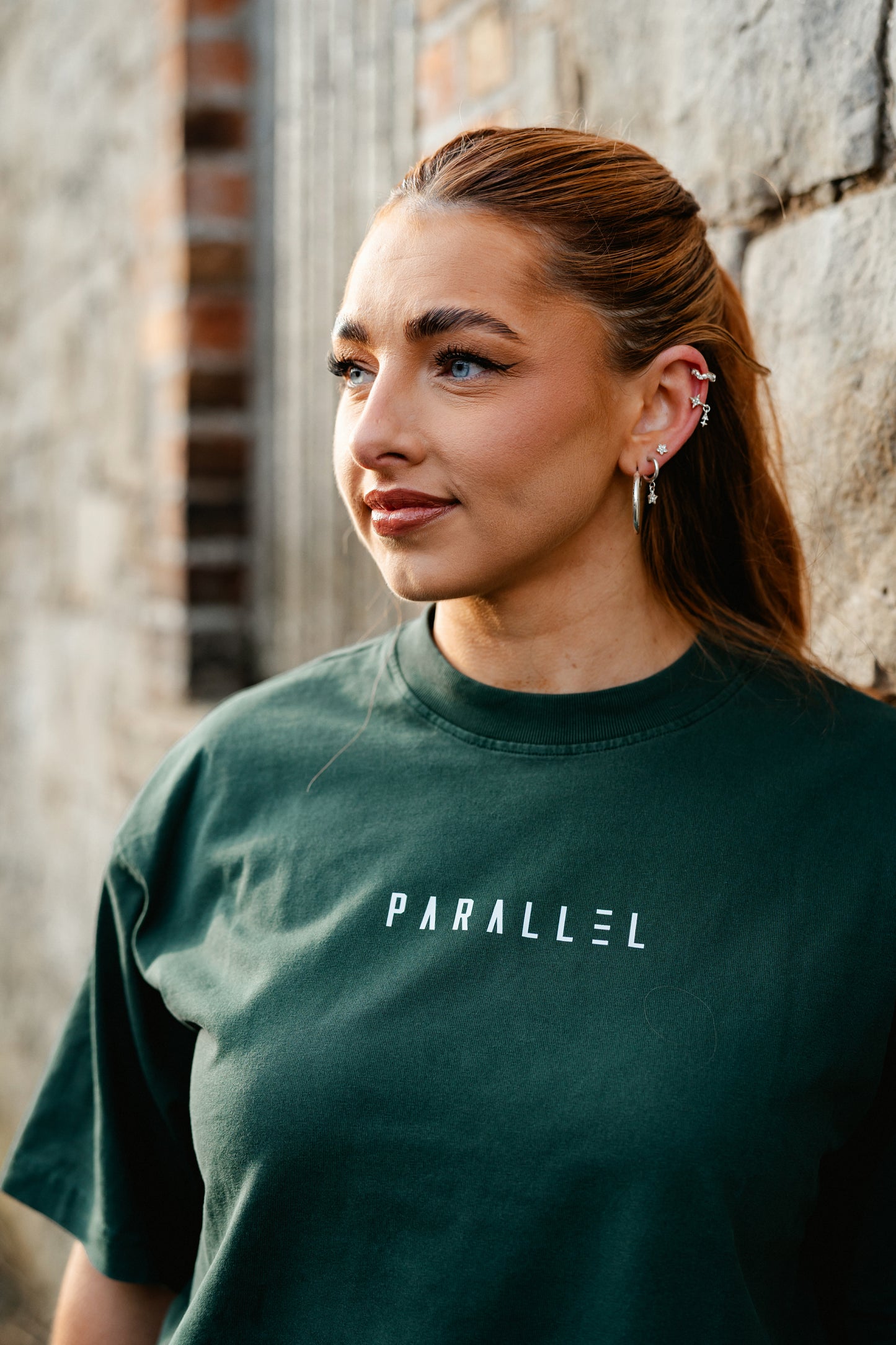 Emerald Green Oversized Acid Wash T-Shirt