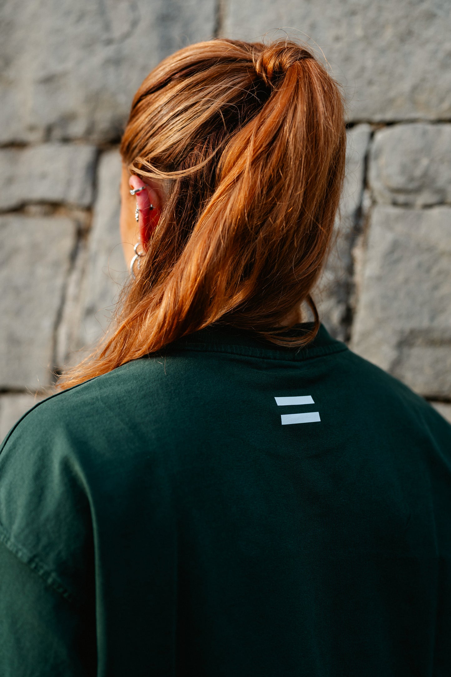 Emerald Green Oversized Acid Wash T-Shirt