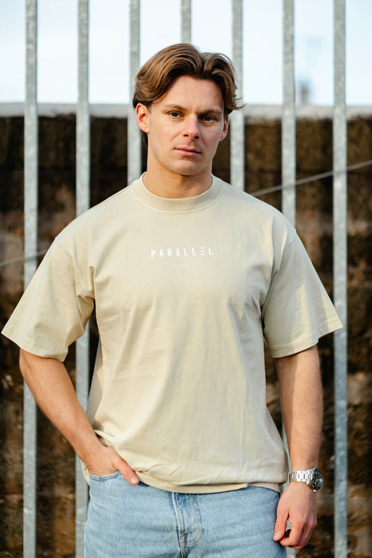 Off White Oversized Acid Wash T-Shirt