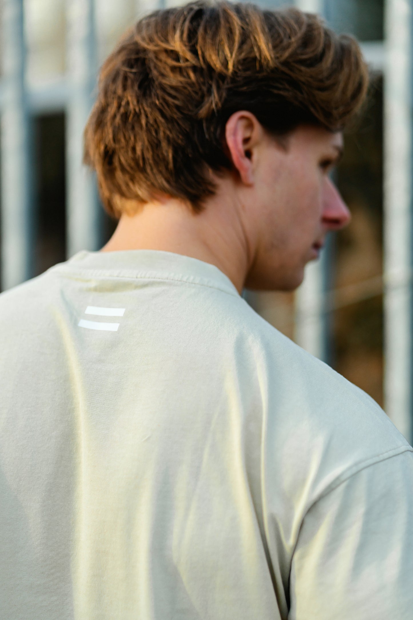 Off White Oversized Acid Wash T-Shirt