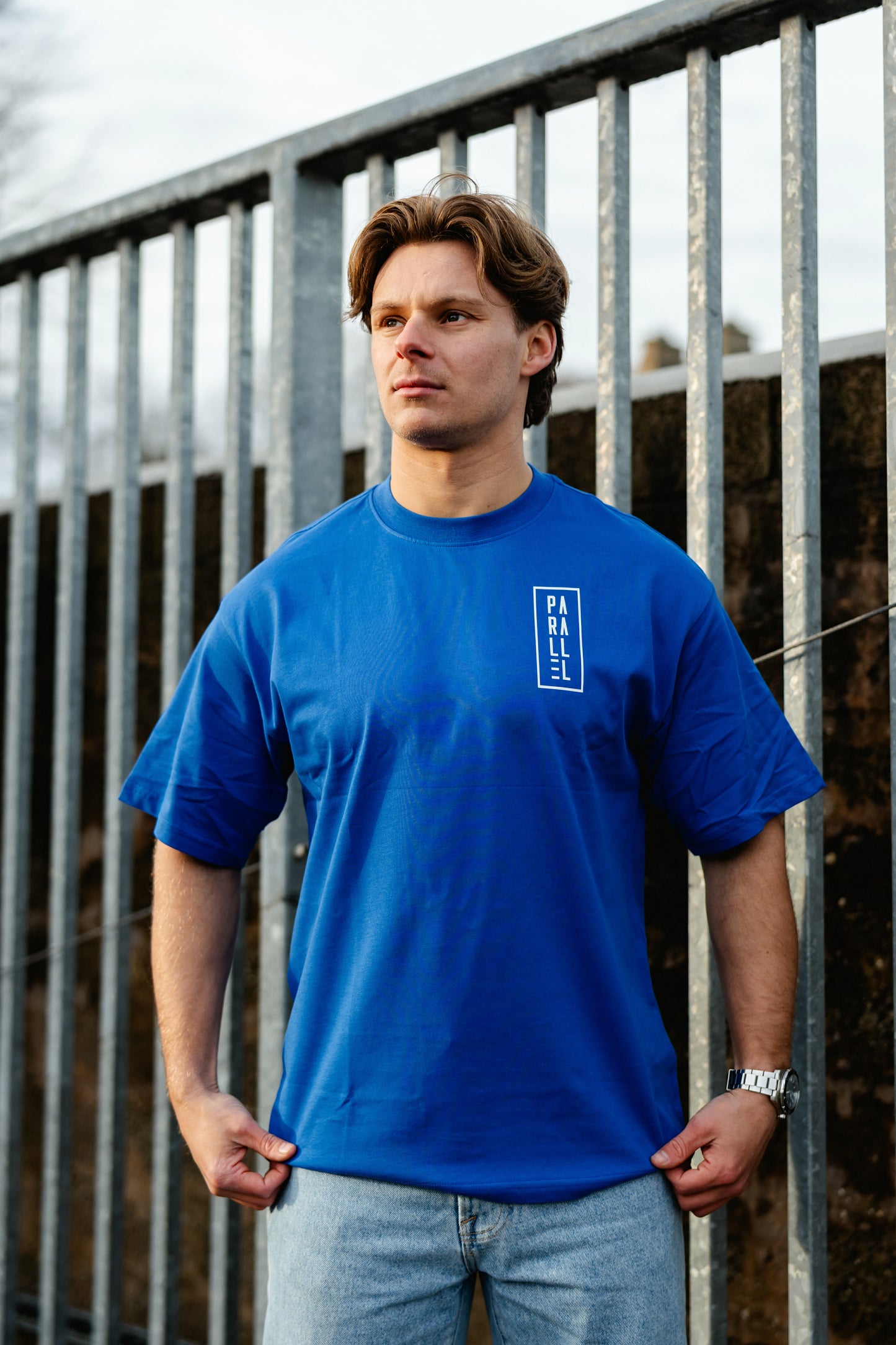 Cobalt Oversized Logo T-shirt