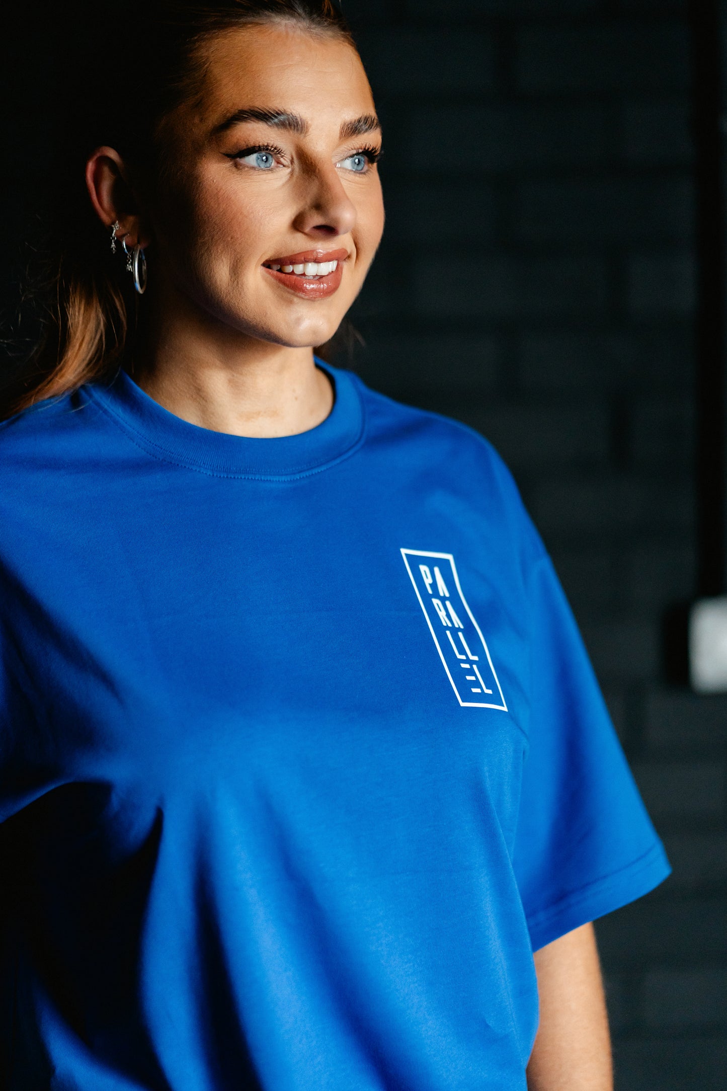 Cobalt Oversized Logo T-shirt