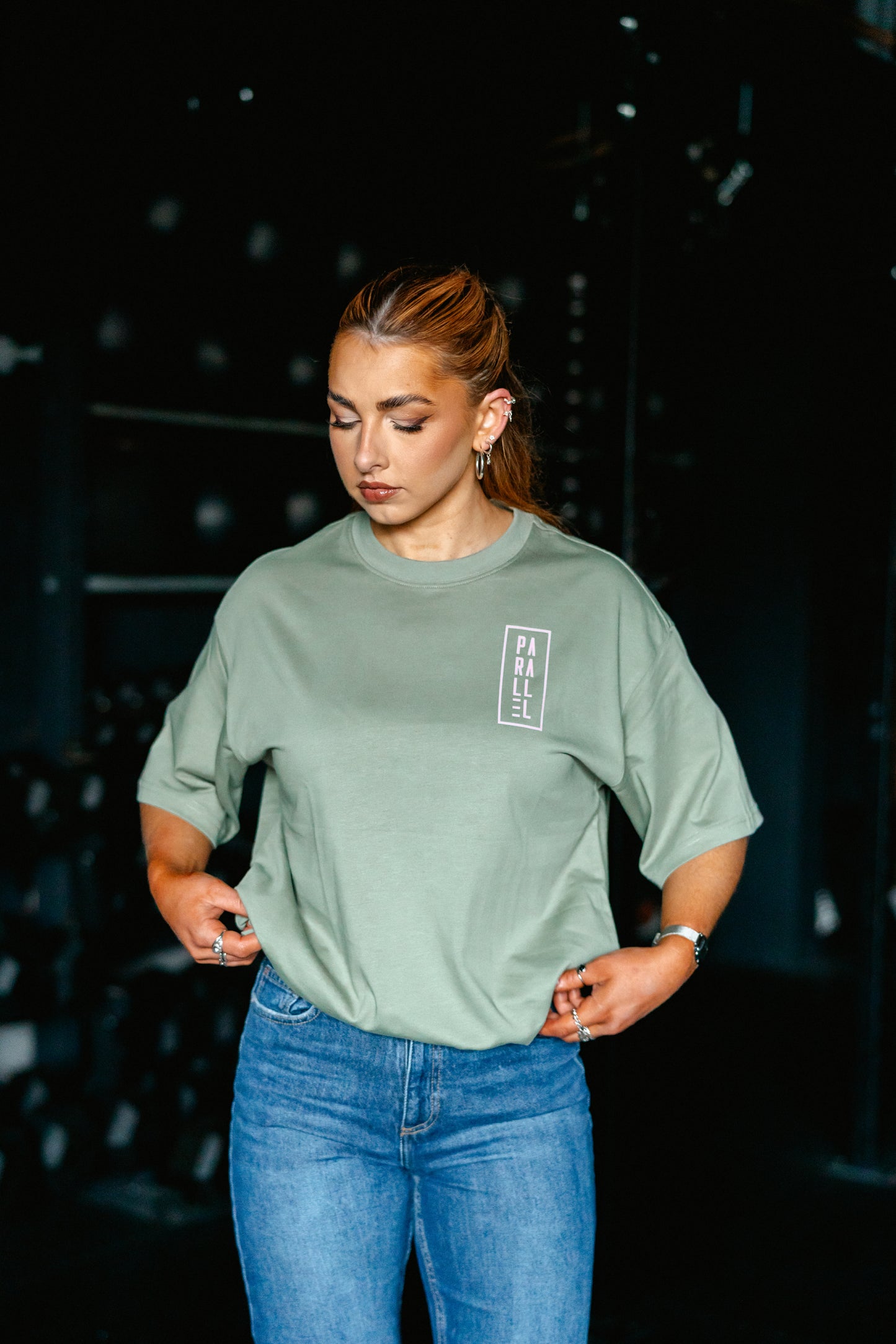 Sage Oversized Logo T-shirt