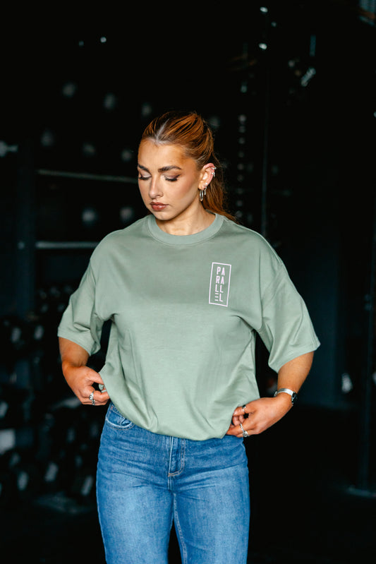 Sage Oversized Logo T-shirt
