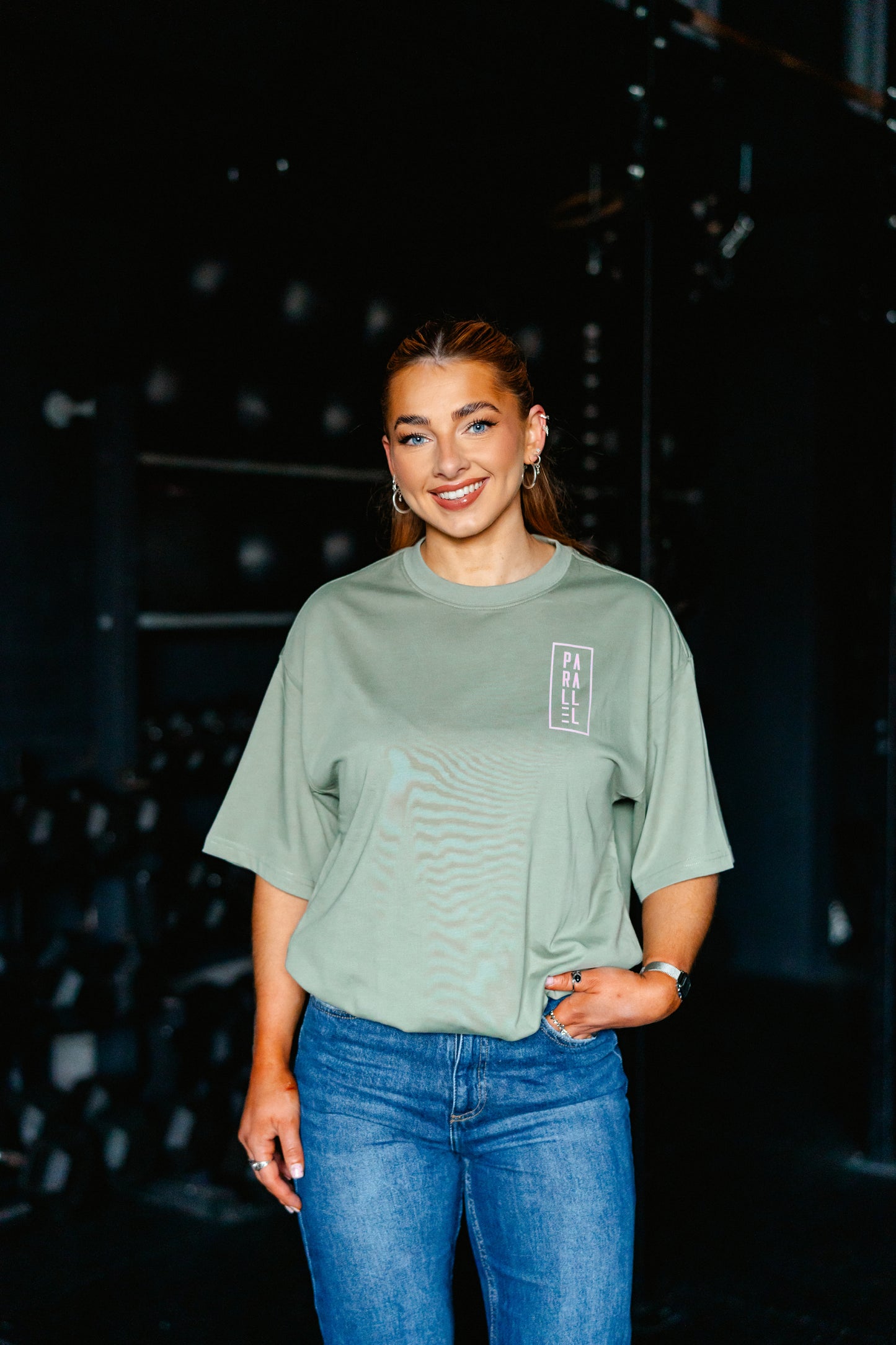 Sage Oversized Logo T-shirt